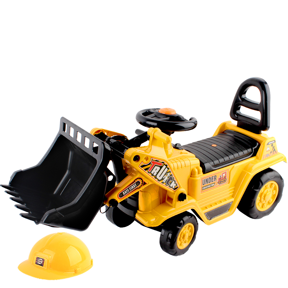 PLAY-CAR-BULLDOZER-00 Keezi Kids Ride On Bulldozer - Yellow - Image 1