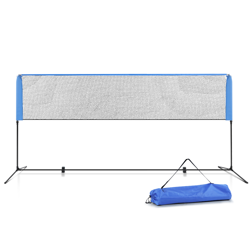 PN-M001-4M-BL-00 Everfit Portable Sports Net Stand Badminton Volleyball Tennis Soccer 4m 4ft Blue - Image 1