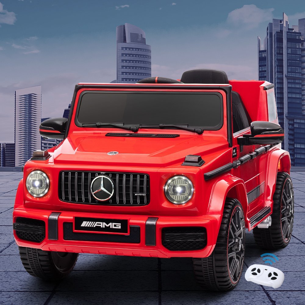 RCAR-AMG63-RD-52485-06 Kids Electric Ride On Car Mercedes-Benz Licensed AMG G63 Toy Cars Remote Red - Image 1