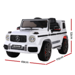 Mercedes-Benz Kids Ride On Car Electric AMG G63 Licensed Remote Cars 12V White - Image 2