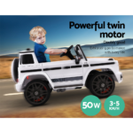 Mercedes-Benz Kids Ride On Car Electric AMG G63 Licensed Remote Cars 12V White - Image 6