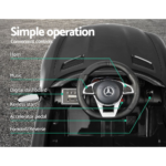 Kids Ride On Car MercedesBenz AMG GT R Electric Black - Image 11