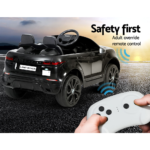 Kids Ride On Car Licensed Land Rover 12V Electric Car Toys Battery Remote Black - Image 3
