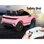 Kids Ride On Car Licensed Land Rover 12V Electric Car Toys Battery Remote Pink - Image 13