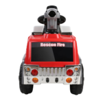 Rigo Kids Ride On Fire Truck Motorbike Motorcycle Car Red Grey - Image 3