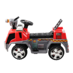 Rigo Kids Ride On Fire Truck Motorbike Motorcycle Car Red Grey - Image 6