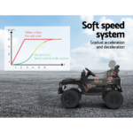 Rigo Kids Ride On Car Electric 12V Car Toys Jeep Battery Remote Control Black - Image 7