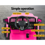 Rigo Kids Ride On Car Electric 12V Car Toys Jeep Battery Remote Control Pink - Image 9