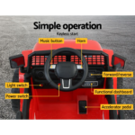 Rigo Kids Ride On Car Electric 12V Car Toys Jeep Battery Remote Control Red - Image 9