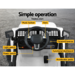 Rigo Kids Ride On Car Electric 12V Car Toys Jeep Battery Remote Control White - Image 9