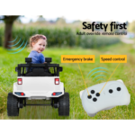 Rigo Kids Ride On Car Electric 12V Car Toys Jeep Battery Remote Control White - Image 5