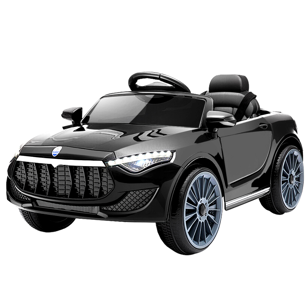 RCAR-MASRT-S-BK-00 Rigo Kids Ride On Car Electric Toys 12V Battery Remote Control Black MP3 LED - Image 1