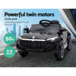 Rigo Kids Ride On Car Electric Toys 12V Battery Remote Control Black MP3 LED - Image 11