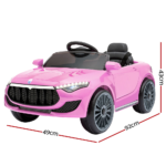 Rigo Kids Ride On Car Battery Electric Toy Remote Control Pink Cars Dual Motor - Image 2