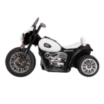 Rigo Kids Ride On Motorbike Motorcycle Toys Black White - Image 3