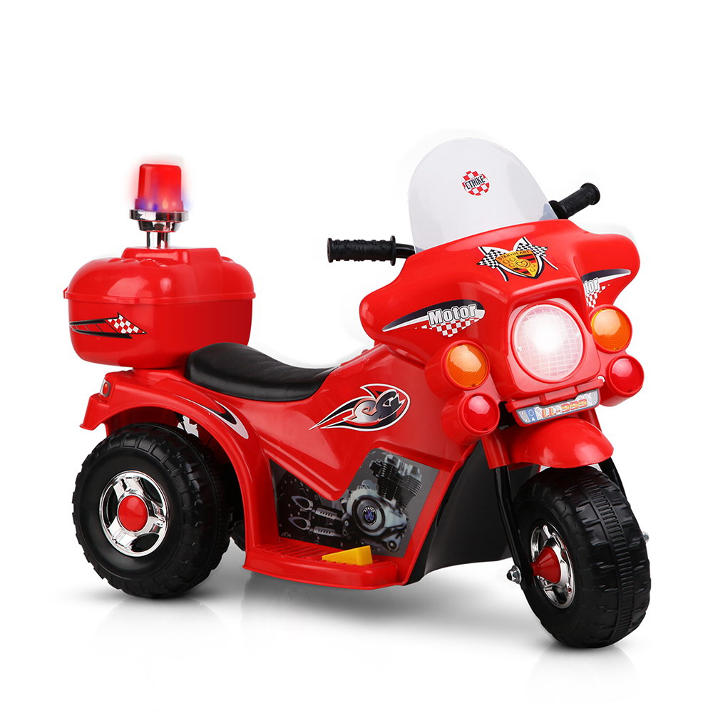 RCAR-MBIKE-RD-00 Rigo Kids Ride On Motorbike Motorcycle Car Red - Image 1