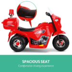 Rigo Kids Ride On Motorbike Motorcycle Car Red - Image 3