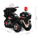 Rigo Kids Ride On Motorbike Motorcycle Car Black - Image 2