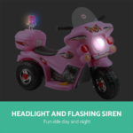 Rigo Kids Ride On Motorbike Motorcycle Car Pink - Image 5