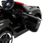 Rigo Kids Ride On Car Electric Patrol Police Cars Battery Powered Toys 12V Black - Image 3