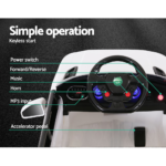 Rigo Kids Ride On Car - White - Image 6