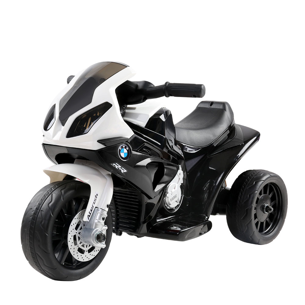RCAR-S1000RR-BK-00 Kids Ride On Motorbike BMW Licensed S1000RR Motorcycle Car Black - Image 1