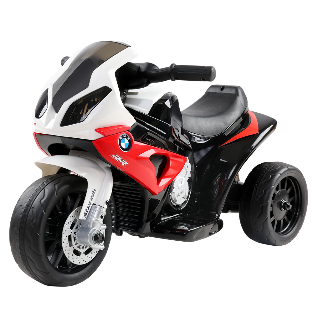 RCAR-S1000RR-RD-00 Kids Ride On Motorbike BMW Licensed S1000RR Motorcycle Car Red - Image 1