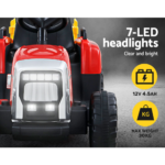 Rigo Ride On Car Tractor Toy Kids Electric Cars 12V Battery Child Toddlers Red - Image 3