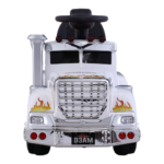 Ride On Cars Kids Electric Toys Car Battery Truck Childrens Motorbike Toy Rigo White - Image 3