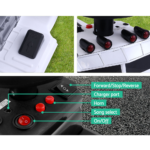 Ride On Cars Kids Electric Toys Car Battery Truck Childrens Motorbike Toy Rigo White - Image 7