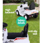 Ride On Cars Kids Electric Toys Car Battery Truck Childrens Motorbike Toy Rigo White - Image 10