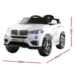 Rigo Kids Ride On Car  - White - Image 2