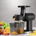Devanti Cold Press Slow Juicer Fruit Juice Extractor 160W Black - Image 4