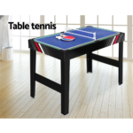 4FT 4-In-1 Soccer Table Tennis Ice Hockey Pool Game Football Foosball Kids Adult - Image 4