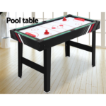 4FT 4-In-1 Soccer Table Tennis Ice Hockey Pool Game Football Foosball Kids Adult - Image 5