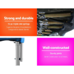 12FT Trampoline Round Trampolines Kids Safety Net Enclosure Pad Outdoor Gift Multi-coloured - Image 4