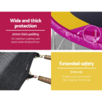 Everfit 10FT Trampoline Round Trampolines With Basketball Hoop Kids Present Gift Enclosure Safety Net Pad Outdoor Multi-coloured - Image 4