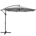Instahut 3m Outdoor Umbrella Cantilever Beach Garden Patio Grey