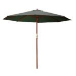 Instahut 3m Outdoor Umbrella Pole Umbrellas Beach Garden Sun Stand Patio Charcoal