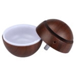 Milano Ultrasonic USB Diffuser with 10 Aroma Oils Humidifier LED Light 130ml - Dark Wood - Image 5