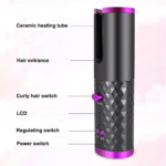 Hair Curler LCD Ceramic Cordless Auto Rotating Wireless Waver Curling Iron Salon - Image 3