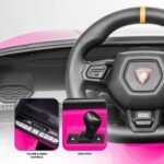 Kahuna Lamborghini Performante Kids Electric Ride On Car Remote Control by Kahuna - Pink - Image 4