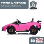 Kahuna Lamborghini Performante Kids Electric Ride On Car Remote Control by Kahuna - Pink - Image 5