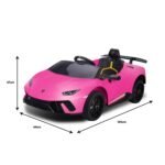 Kahuna Lamborghini Performante Kids Electric Ride On Car Remote Control by Kahuna - Pink - Image 6
