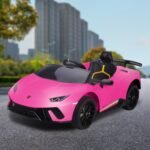 Kahuna Lamborghini Performante Kids Electric Ride On Car Remote Control by Kahuna - Pink - Image 8