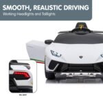 Kahuna Lamborghini Performante Kids Electric Ride On Car Remote Control by Kahuna - White - Image 11