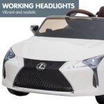 Kahuna Licensed Lexus Lc 500 Kids Electric Ride On Car - White - Image 6