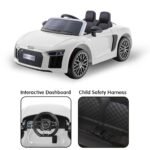 Kahuna R8 Spyder Audi Licensed Kids Electric Ride On Car Remote Control - White - Image 3