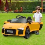 Kahuna R8 Spyder Audi Licensed Kids Electric Ride On Car Remote Control - Yellow - Image 5