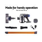 Devanti Handheld Vacuum Cleaner Bagless Cordless 150W Gold - Image 6